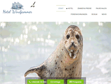 Tablet Screenshot of hotel-windjammer.de